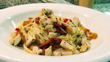 Angle Hair Pasta with Sundried Tomato and Chicken Recipe