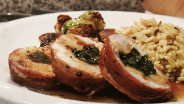 Bacon Wrapped Stuffed Chicken Breasts