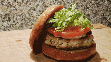 Baltimore Ravens Crab Cake Burger