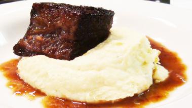 Braised Short Rib with Celery Root Puree