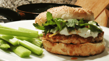 Buffalo Bills Chicken Wing Burger