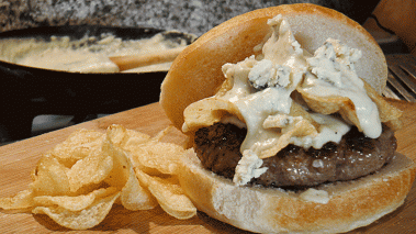 We knew the Detroit Lions burger would be a “Blues” burger
