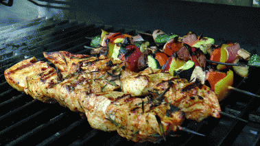 Grilled Chicken Kabobs