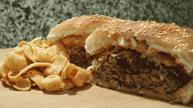 Houston Texans Queso Frito Burger