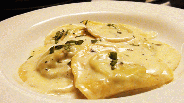 Ravioli with Gorgonzola Sauce Recipe