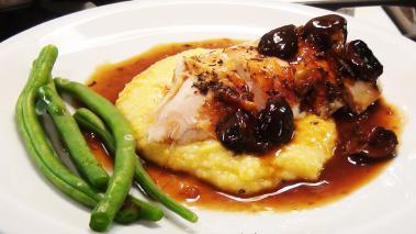 Roast Chicken with Polenta