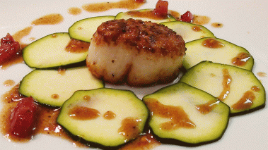 Scallop and Zucchini Appetizer