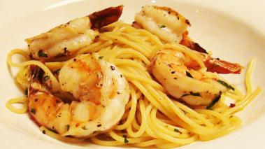 Spaghetti with Shrimp