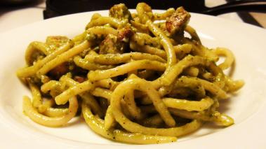 Spaghetti Pesto with Chicken