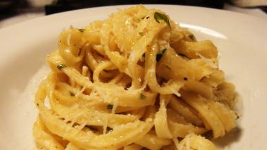 Fettucini with Olive Oil and Garlic