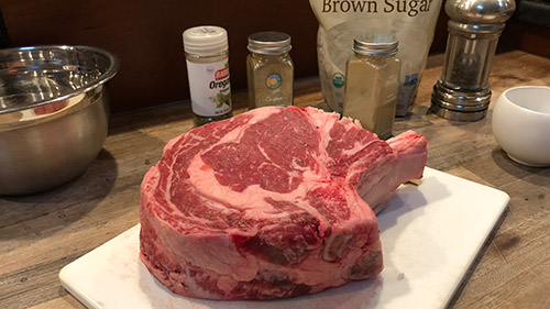 Cowboy steak on sale in oven