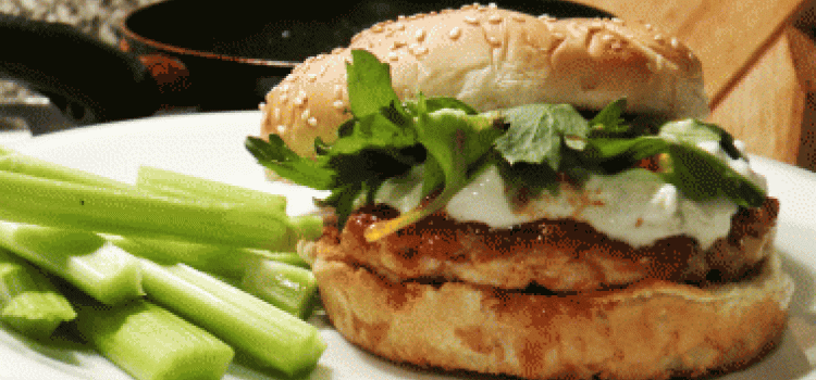 Buffalo Bills Chicken Wing Burger