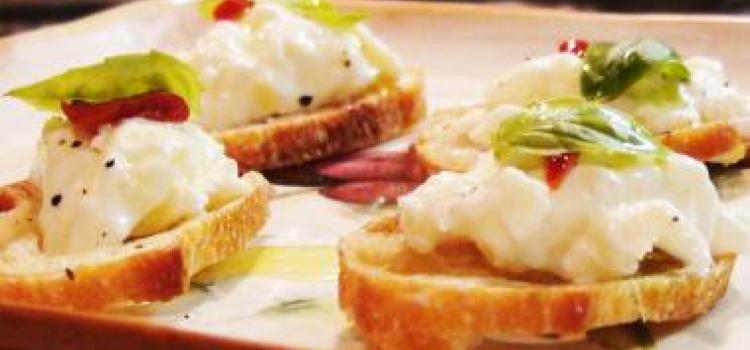 Burrata Cheese Crostini