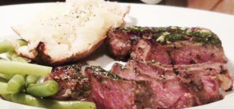 New York Steak With Garlic Parsley Butter