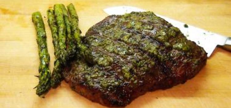 Grilled Flank Steak With Pesto Recipe