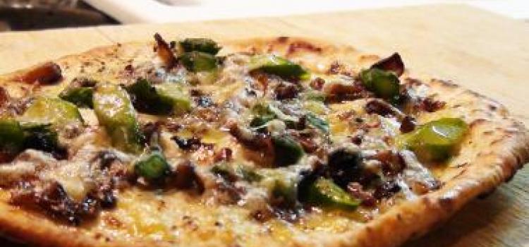 Mushroom & Asparagus Flatbread Pizza
