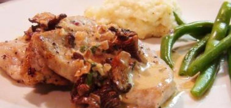 Veal Scallopini with Mushroom Cream Sauce Recipe