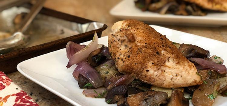 Review of Sun Basket's Sheet Pan-Roasted Chicken & Sunchokes with Bagna Cauda