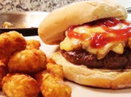 Caramelized Onion Gruyere Burger