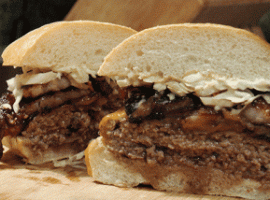 Carolina Panthers Pork Belly Burger