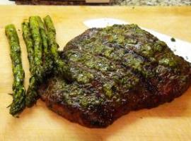 Grilled Flank Steak With Pesto Recipe