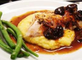 Roast Chicken with Polenta