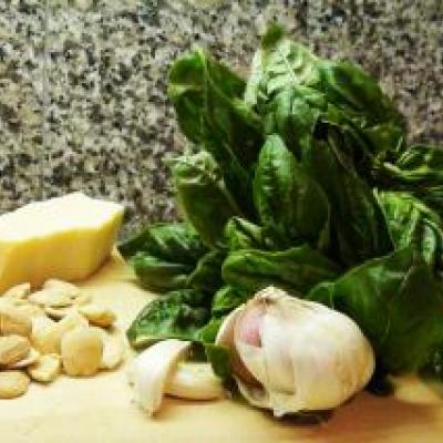 Basil Pesto with Almonds Recipe