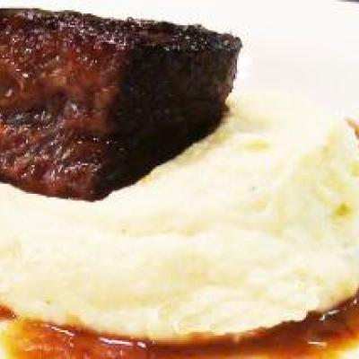 Braised Short Rib with Celery Root Puree