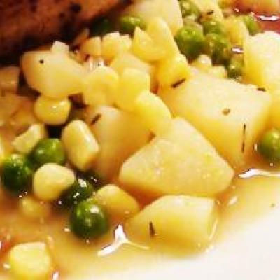 Pea, Corn and Potato Succotash Recipe