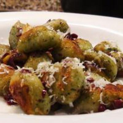 Crispy Gnocchi with Fig and Olive Recipe