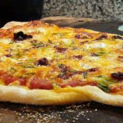 Sun Dried Tomato & Goat Cheese Pizza