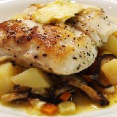 Halibut with Vegetable Succotash Recipe