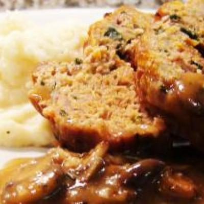 Meatloaf with Mushroom Sauce