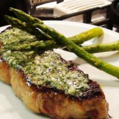 New  York Strip Steak With Blue Cheese Recipe