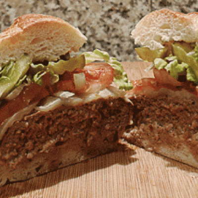 New Orleans Saints Po’ Boy Burger