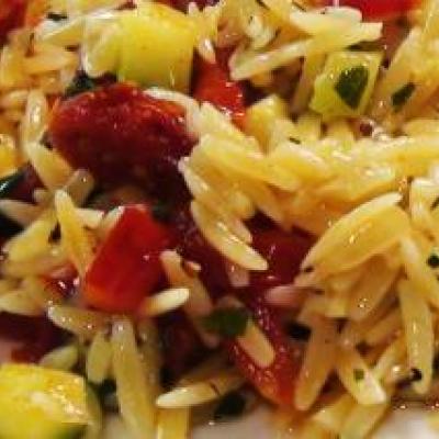 Orzo with Summer Vegetables