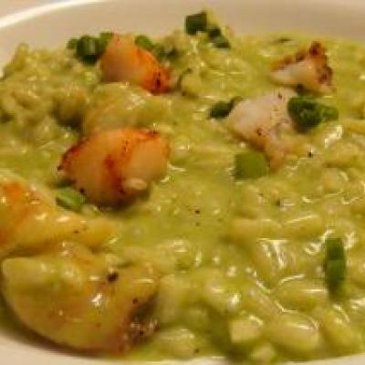 Risotto with Shrimp and Peas