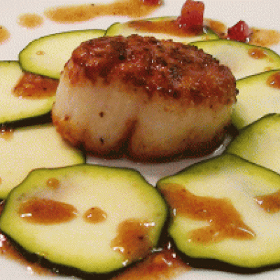 Scallop and Zucchini Appetizer