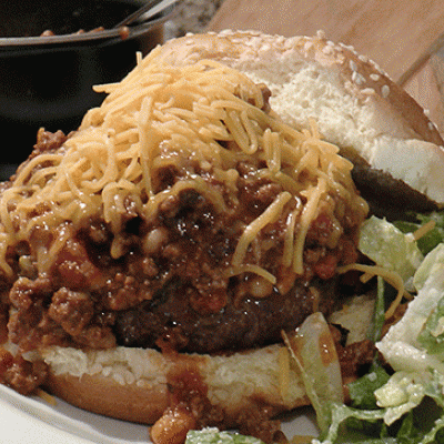 Cincinnati Bengals Chili Burger