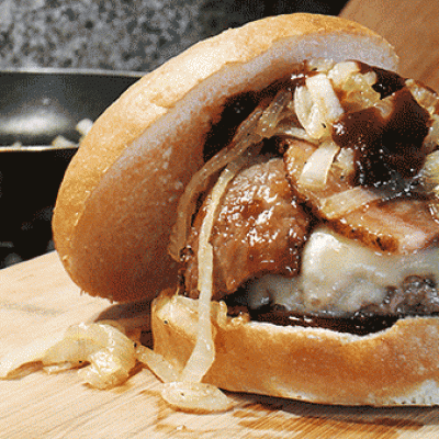 Dallas Cowboys Brisket Burger