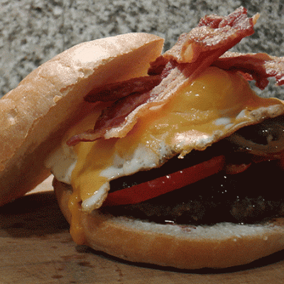 Broncos Denver Omelet Burger