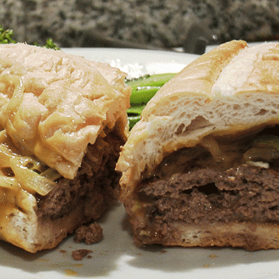 Philadelphia Eagles CheeseSteak Burger