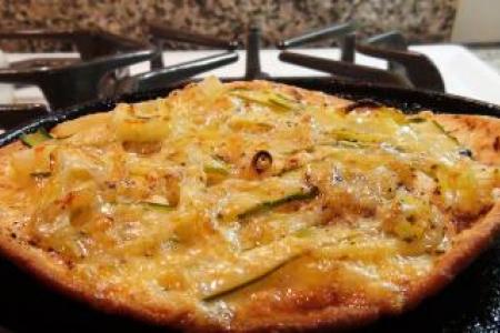 Asparagus & Onion Flatbread Pizza