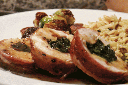 Bacon Wrapped Stuffed Chicken Breasts