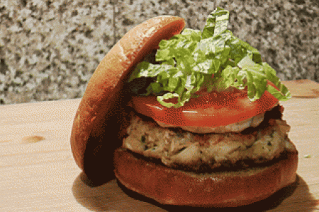 Baltimore Ravens Crab Cake Burger