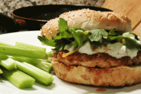 Buffalo Bills Chicken Wing Burger