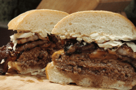 Carolina Panthers Pork Belly Burger