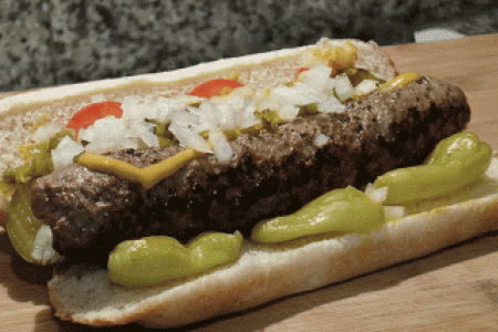 Chicago Bears “Chicago Dog” Burger