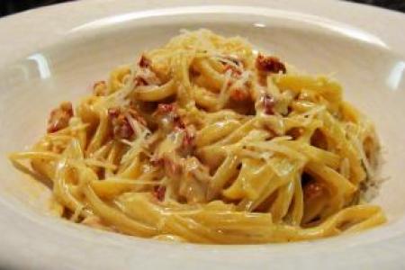 Fettucini Alfredo with Sundried Tomato Recipe