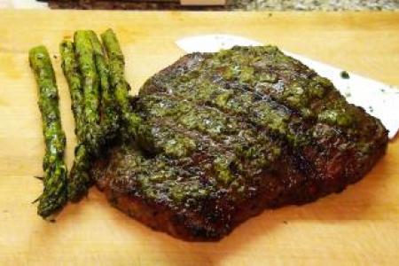 Grilled Flank Steak With Pesto Recipe